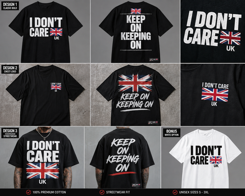 I DONT CARE UK 🇬🇧T-Shirt